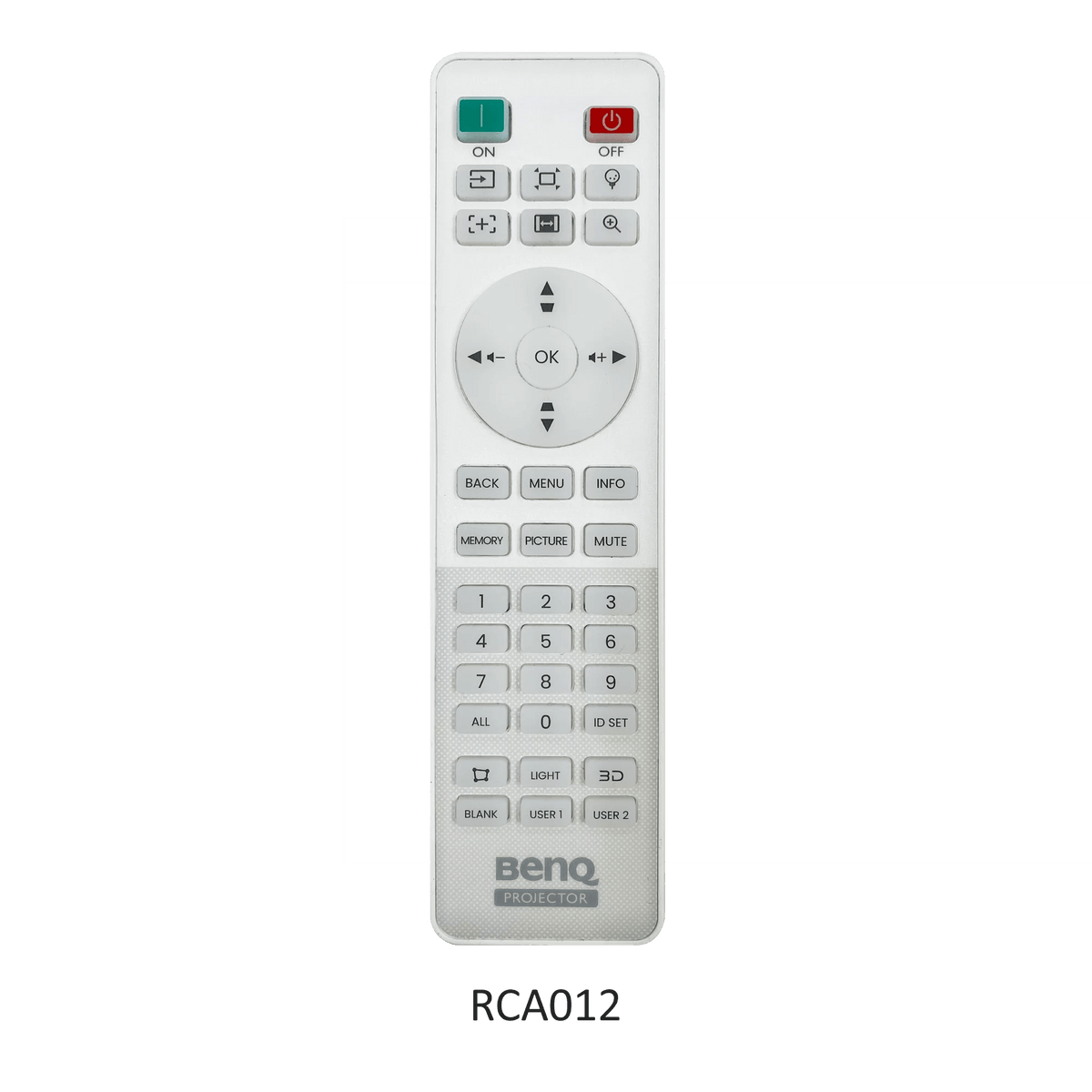BenQ AK700ST 4000 Lumen 4K Short Throw Golf Simulator Projector remote control