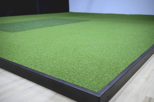 View of a green full surface floor
