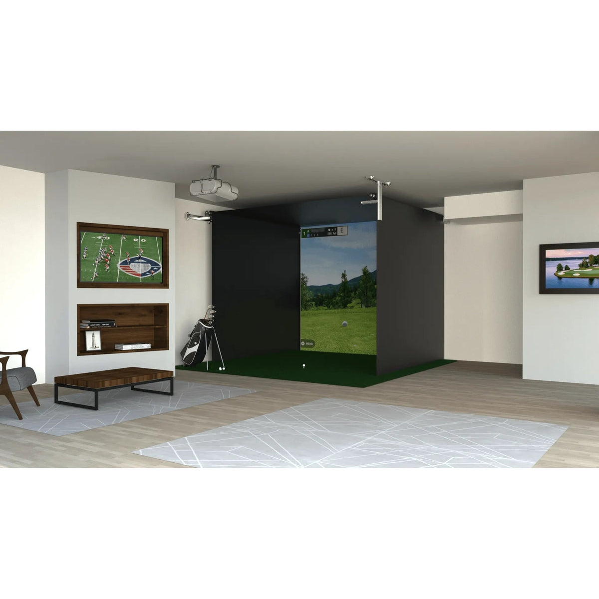 The SportScreen Retractable Golf Enclosure - Golf Simulators Direct