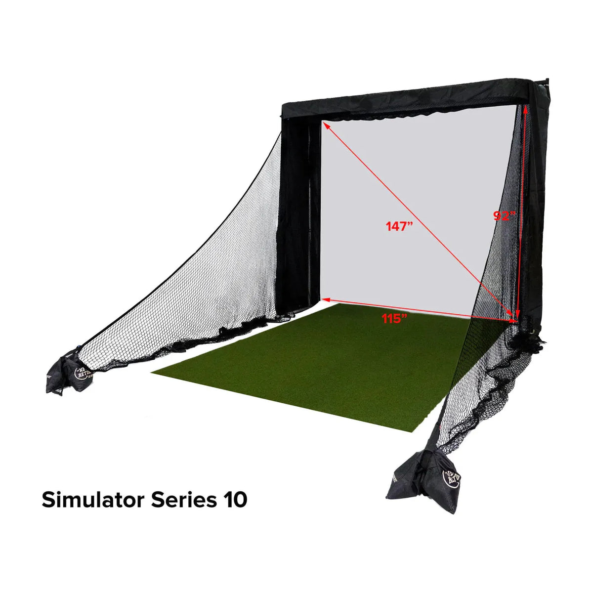 The Net Return: Simulator Series 8&#39; Golf Enclosure Package