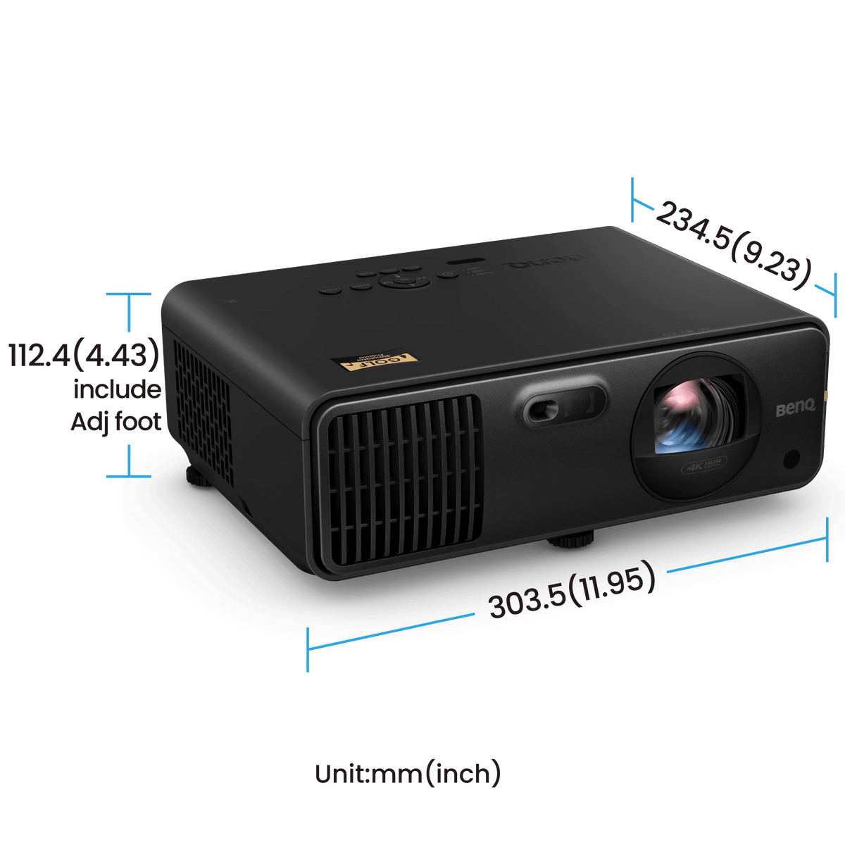 BenQ AK700ST 4000 Lumen 4K Short Throw Golf Simulator Projector - Golf Simulators Direct