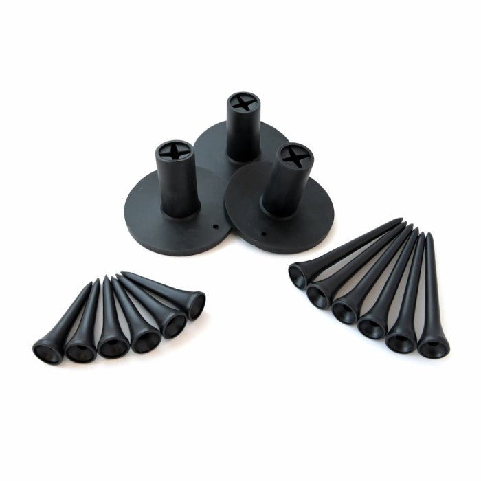 Carl's Place Golf Mat Tee Pack (3 Holders, 6 Iron Tees, 6 Driver Tees)