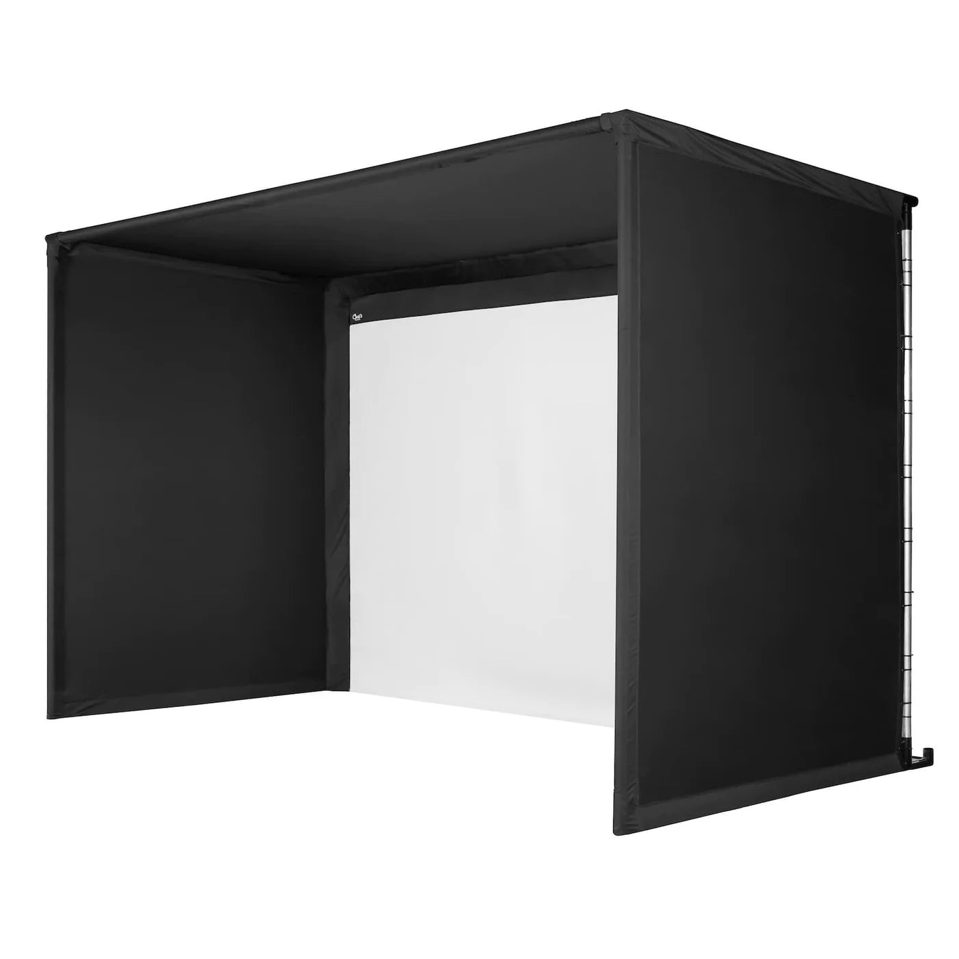 Carl's Place: Pro Golf Simulator Enclosure Kit with Impact Screen - front view off center