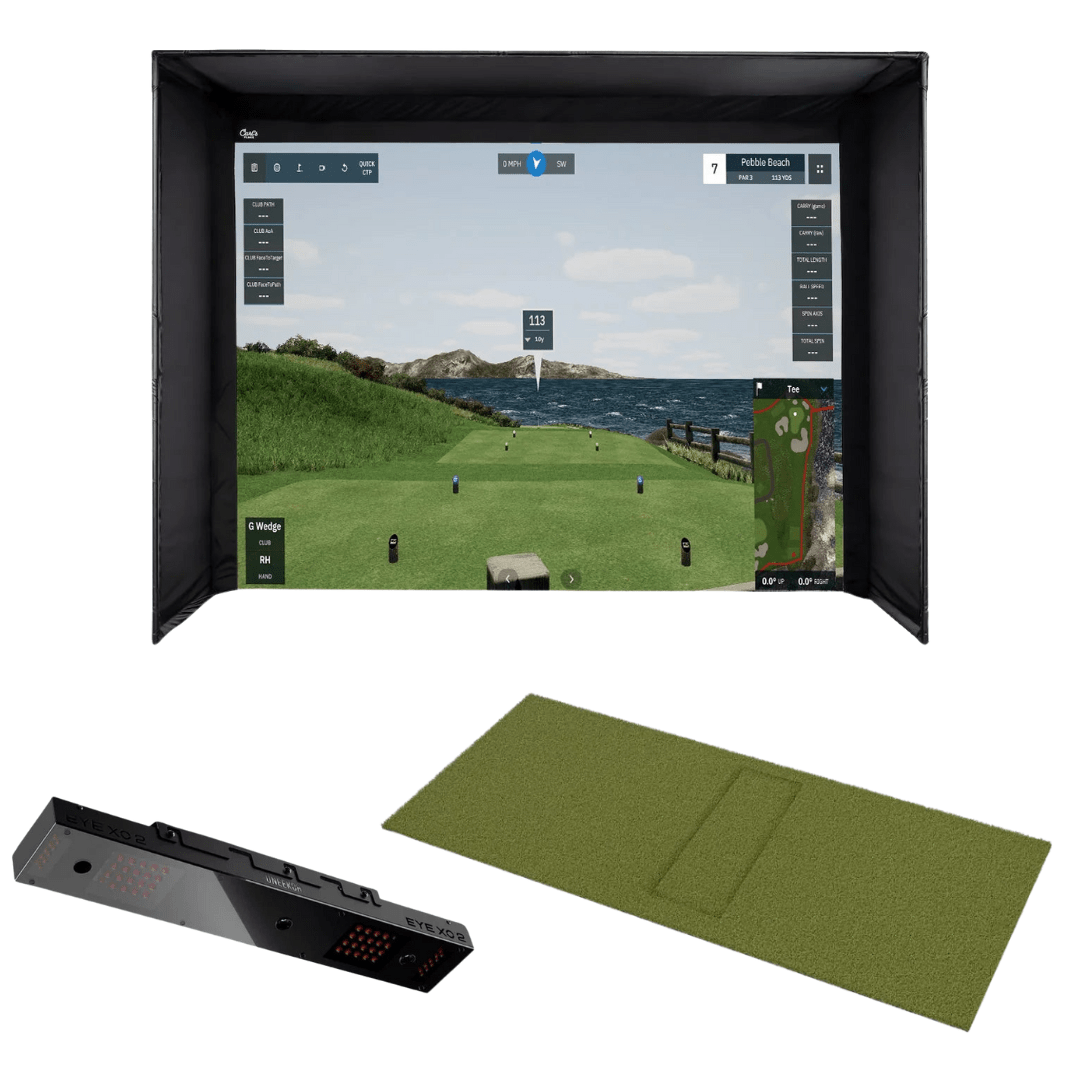 UNEEKOR EYE XO2 - GSD Full Golf Simulator Package - Golf Simulators Direct